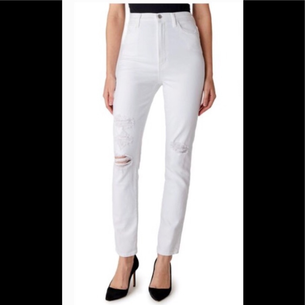 NWT J Brand 1212 runway super high rise white